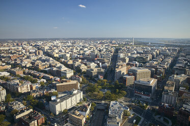 USA, Washington, D.C., Luftbildaufnahme der Stadt mit Dupont Circle - BCDF00108