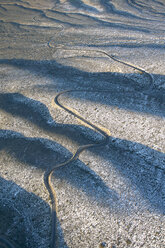 USA, Nevada, Luftaufnahme des Red Rock Canyon National Conservation Area im Winter - BCDF00141