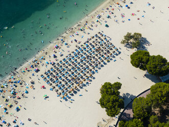 Spanien, Mallorca, Luftaufnahme des Strandes Santa Ponca - AMF04995