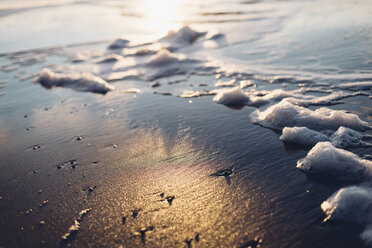 Schaumstoffkopf einer Welle am Strand - MJF02054