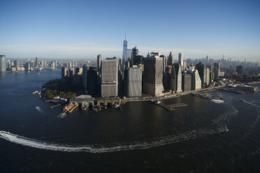 USA, New York, Luftbildaufnahme von New York City und Manhattan Island - BCDF00173