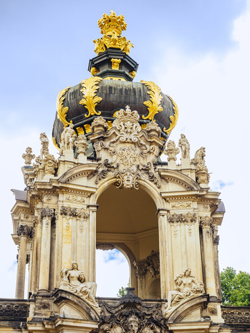 Deutschland, Dresden, Kronentor am Zwinger, lizenzfreies Stockfoto