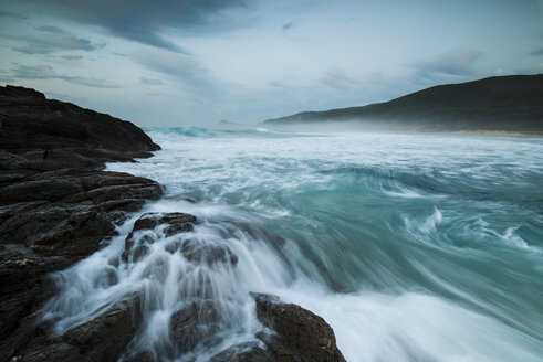 Spanien, Galicien, Ponzos Strand in Ferrol - RAEF01505