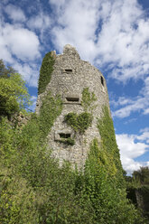 Deutschland, Burgruine Küssaburg, Wehrturm - ELF01827