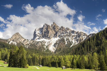 Italy, South Tyrol, Hochpuster Valley, Fanes-Sennes-Prags Nature Park, Braies Dolomites, Sarlkofel - STSF01105