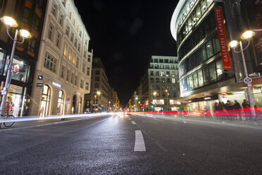 Germany, Berlin, Friedrichstrasse at night - SJ00186