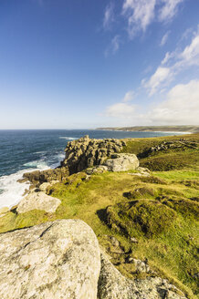 UK, Cornwall, Lands End, Klippen bei Penzance - THAF01845