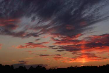 Deutschland, Sonnenuntergang über Pommritz - NDF00605