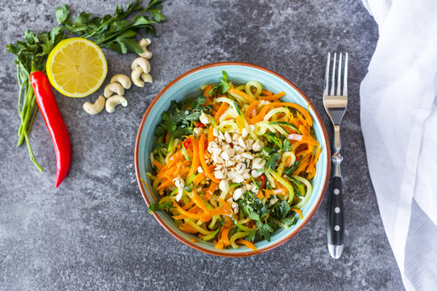 Garnished vegetable noodles in a bowl - SARF03016