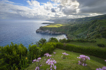 Portugal, Azoren, Sao Miguel, Kap Ponta Formosa am Morgen - RJF00633