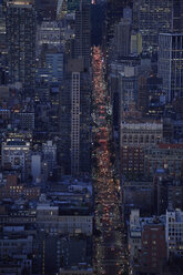 USA, New York City, Rush hour traffic on 6th Avenue - BCDF00229