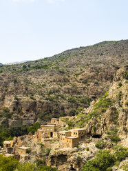 Oman, Jabal Akhdar, Verlassenes Dorf Wadi Bani Habin - AMF05036