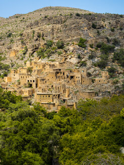 Oman, Jabal Akhdar, Verlassenes Dorf Wadi Bani Habin - AMF05042