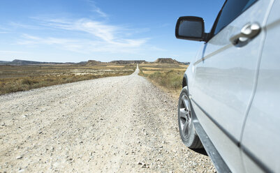 Spain, Logrono, long road and car - DEGF00939