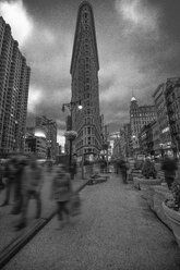 USA, New York City, Manhattan, Flatiron Building in the evening - ZEF11092
