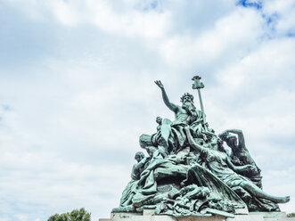 Gemrany, Duesseldorf, fountain sculpture 'Vater Rhein und seine Toechter' - KRP01930