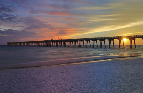 USA, Florida, M.B. Miller County Pier, Panama City Beach, lizenzfreies Stockfoto