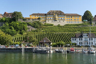 Deutschland, Meersburg, Hafen und Weinberg - PC00302