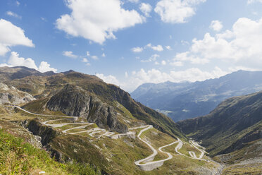 Switzerland, Ticino, St Gotthard, Tremola mountain pass in the Swiss Alps - GWF04907