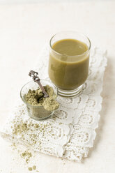 Green smoothie with matcha powder - MYF01821