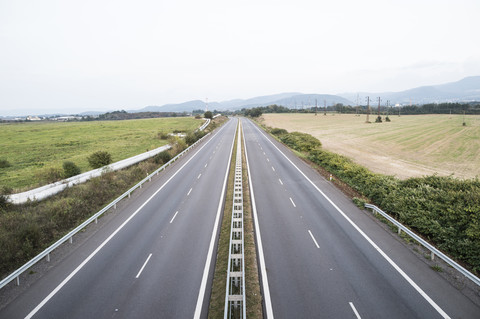Leere Autobahn, lizenzfreies Stockfoto