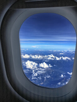 Clouds seen through airplane window - BMAF00297