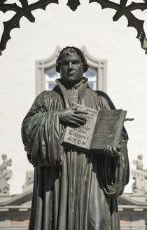 Germany, Lutherstadt Wittenberg, monument of Martin Luther - BTF00417