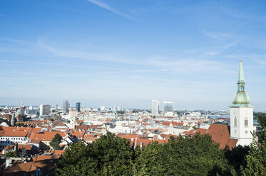 Slovakia, Bratislava, view to the city from above - HAPF01151