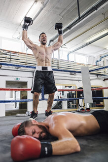 Boxer feiert den Sieg über seinen Gegner - MADF01287