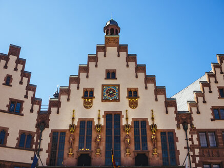 Deutschland, Frankfurt, Fassade des Rathauses 'Roemer' - KRPF01987