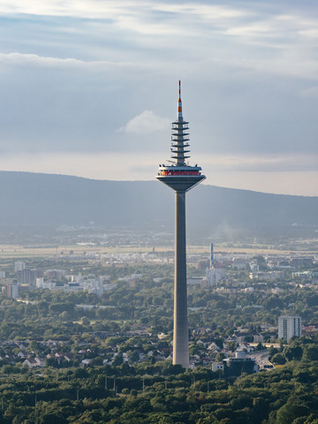 Deutschland, Frankfurt, Blick auf den Tower of Europe, lizenzfreies Stockfoto