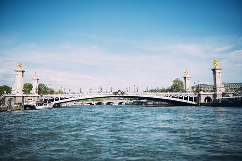 France, Paris, view to Pont Alexandre III from Seine - GEMF01260