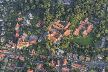 Deutschland, Hildesheim, Luftbildansicht von St. Mauritius - PVCF00930