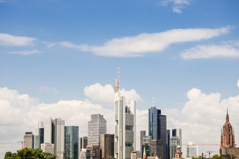 Deutschland, Frankfurt, Blick auf die Skyline, lizenzfreies Stockfoto