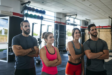 Athletes receiving a class in gym - KIJF00911