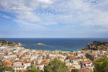 Spanien, Costa Brava, Tossa de Mar, Stadt und Mittelmeer - ABOF00130