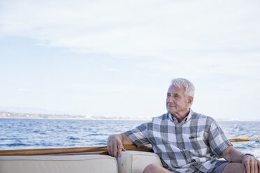 Senior man on a boat trip - WESTF22231