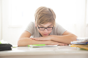 Boy doing homework - LVF05672