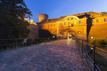 Germany, Berlin-Spandau, view to lighted citadel - TAMF00904