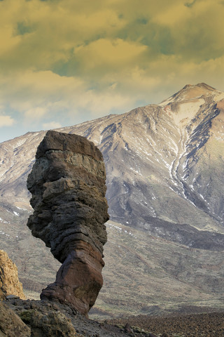 Spanien, Teneriffa, Berglandschaft im Teide-Nationalpark, lizenzfreies Stockfoto