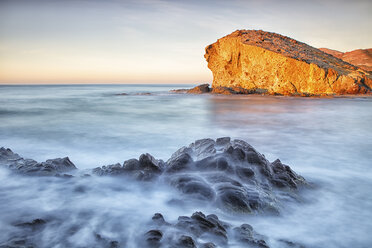 Spain, Almeria, rocky volcanic coastline of Cabo de Gata Natural Park - DSGF01349