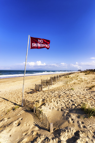 USA, North Carolina, Outer Banks, Strand von Nags Head, lizenzfreies Stockfoto