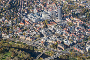 Deutschland, Jena, Luftaufnahme der Stadt - HWO00170