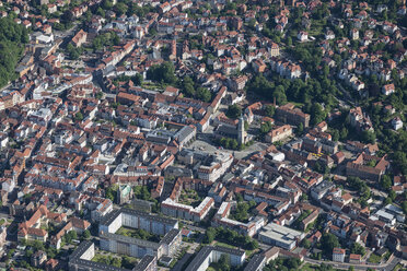 Germany, Eisenach, aerial view of the old town - HWOF00180