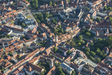 Germany, Erfurt, aerial view of the old city - HWOF00188