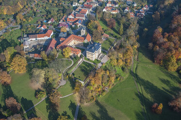 Aerial view by drone over the Georgian city of Bath, Royal