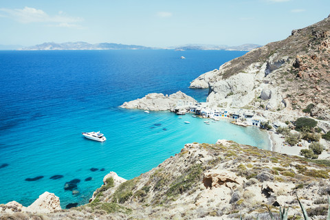 Griechenland, Milos, Firopotamos Beach, lizenzfreies Stockfoto