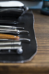 Barber tools in a barbershop - ABZF01650