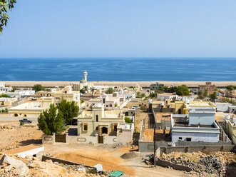 Oman, Ash Sharqiyah, Ad Daffah, Hafenstadt Sur mit Meer im Hintergrund - AMF05175