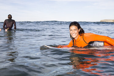 Two surfers in the water - ABZF01742